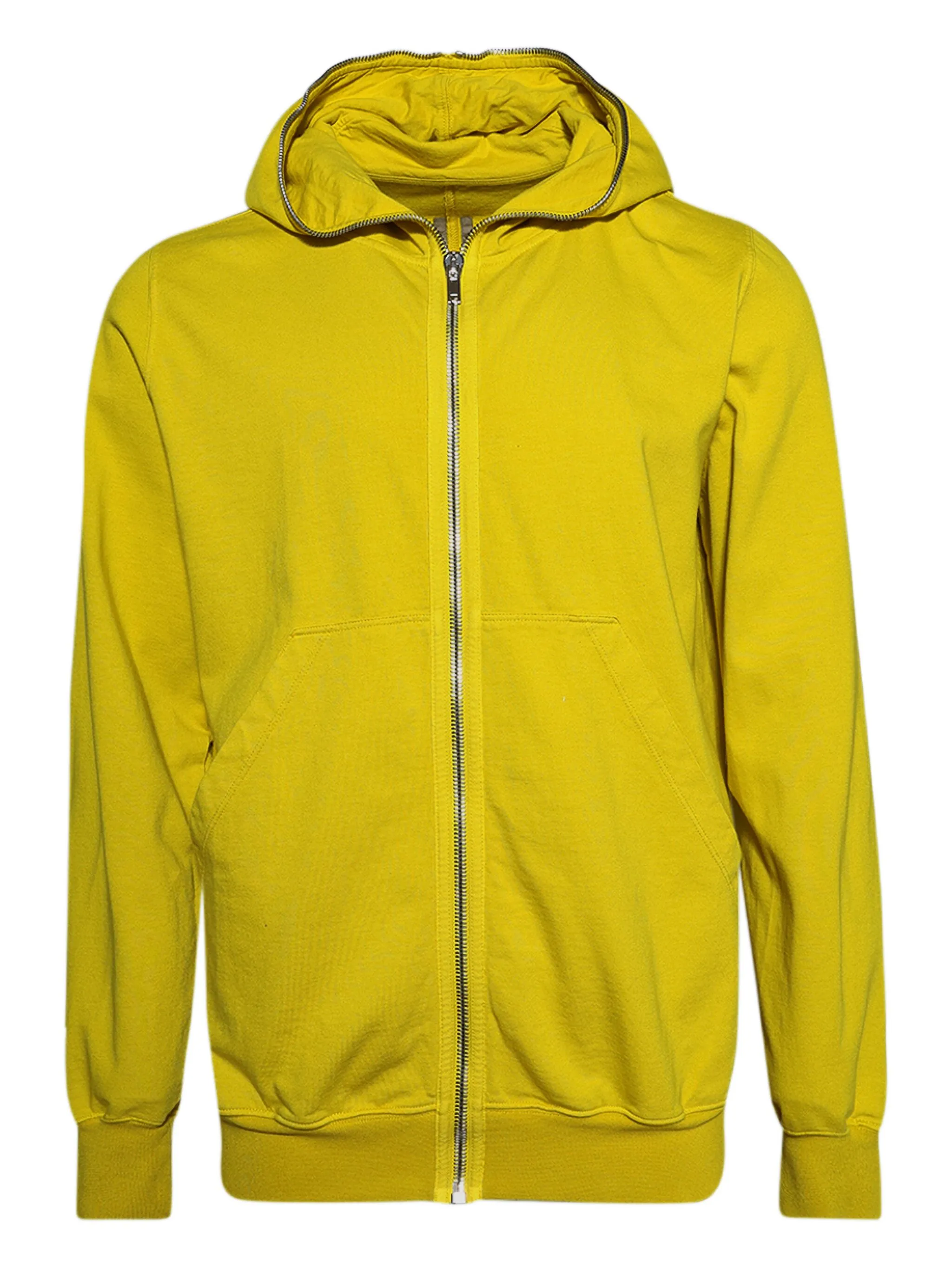 

Худи jumbo на молнии Rick Owens Drkshdw, желтый