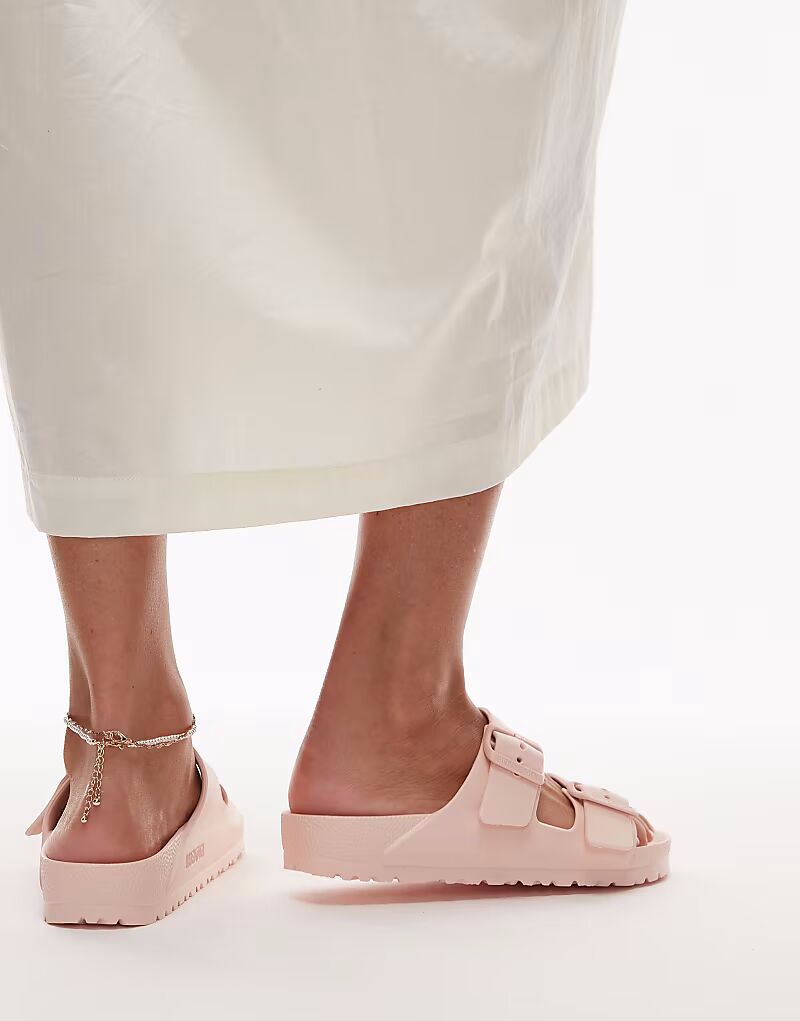 Сандалии Birkenstock Arizona EVA светло-розового цвета — фото 4