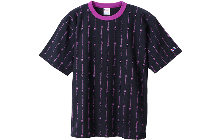 

Champion Прямой футболка Japan Version унисекс темно-синяя