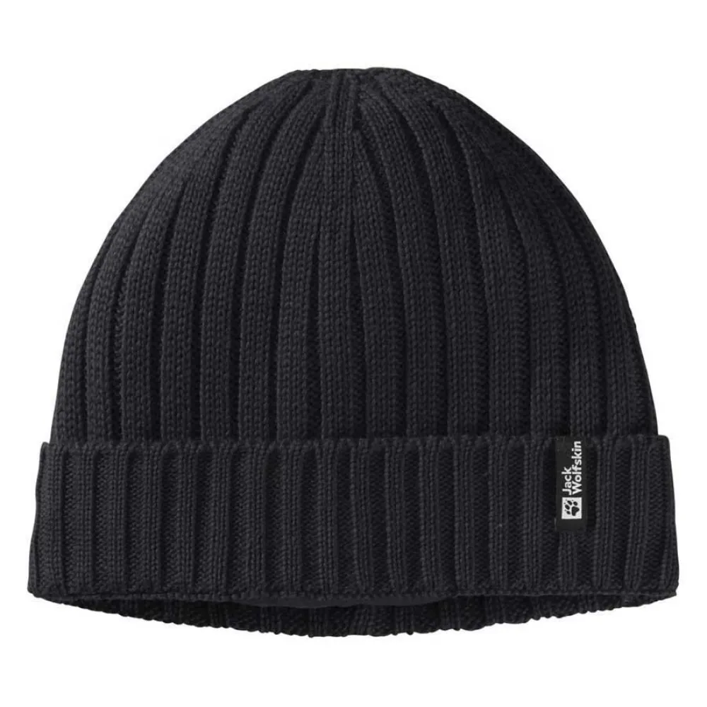 

Шапка Jack Wolfskin Rib Knit, черный