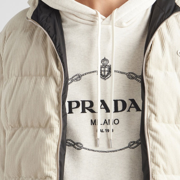 Толстовка мужская натуральная Prada, цвет Natural — фото 4