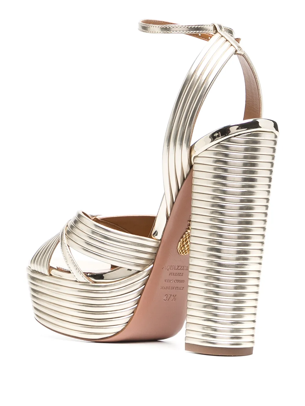 Босоножки Sundance 150 Aquazzura, золотой — фото 3