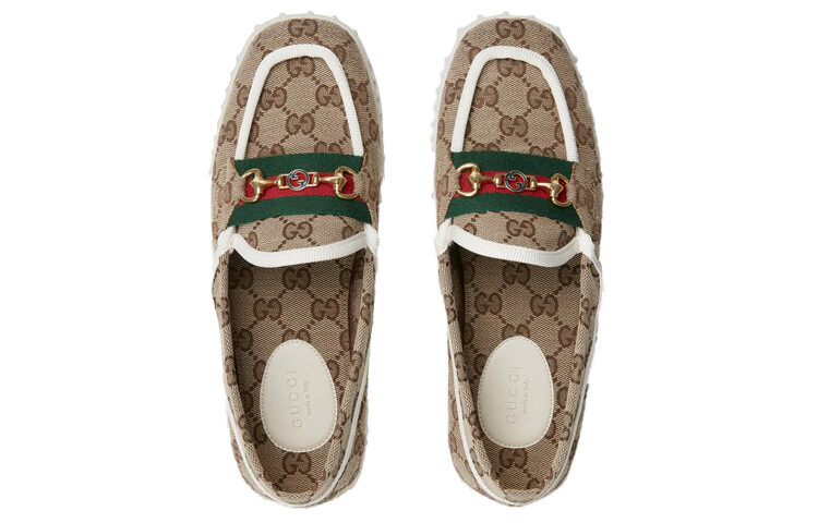 Туфли женские Gucci, бежевый — фото 3