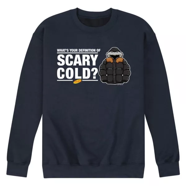 

Мужская уютная флисовая толстовка Seinfeld Scary Cold Licensed Character, синий