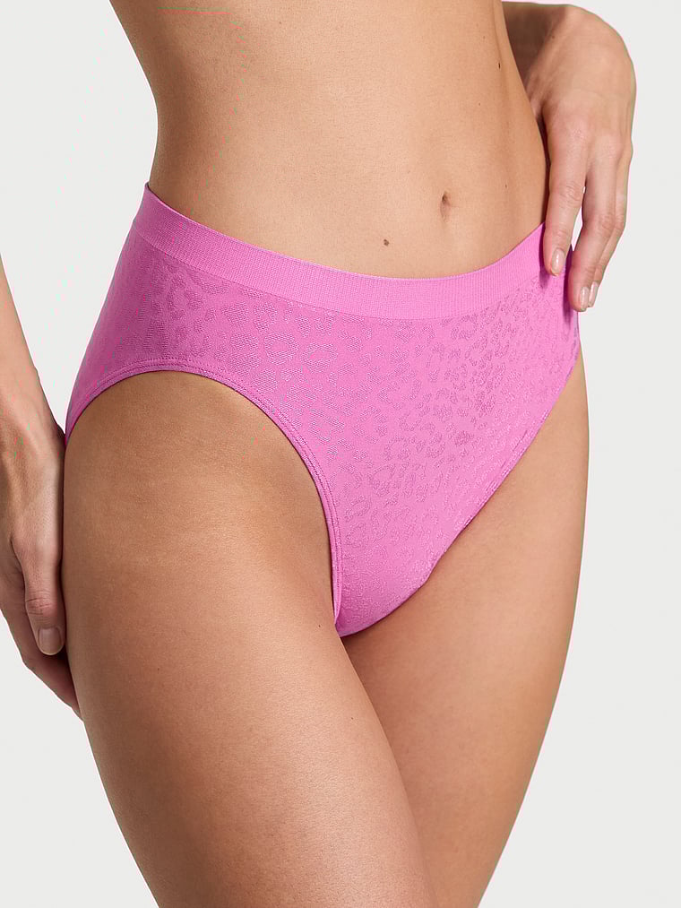 

Бесшовные трусики-слипы с высоким вырезом Seamless, prints new peony