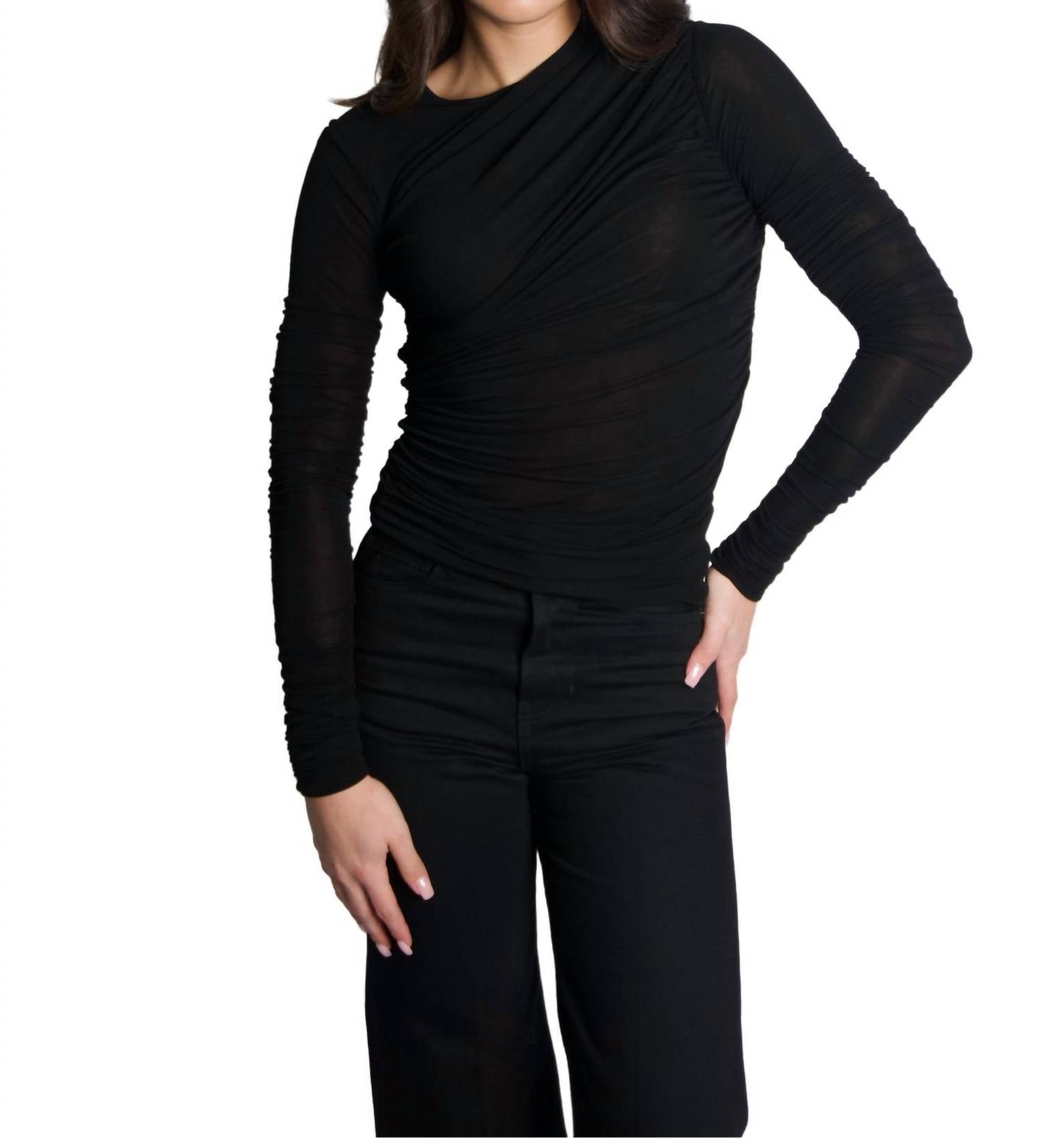 

Футболка Tania Twist черного цвета AGOLDE