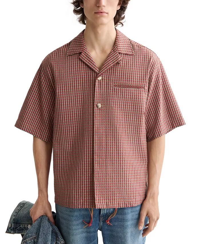 

Мужская рубашка Micro-Geo с карманом Scotch & Soda, красный