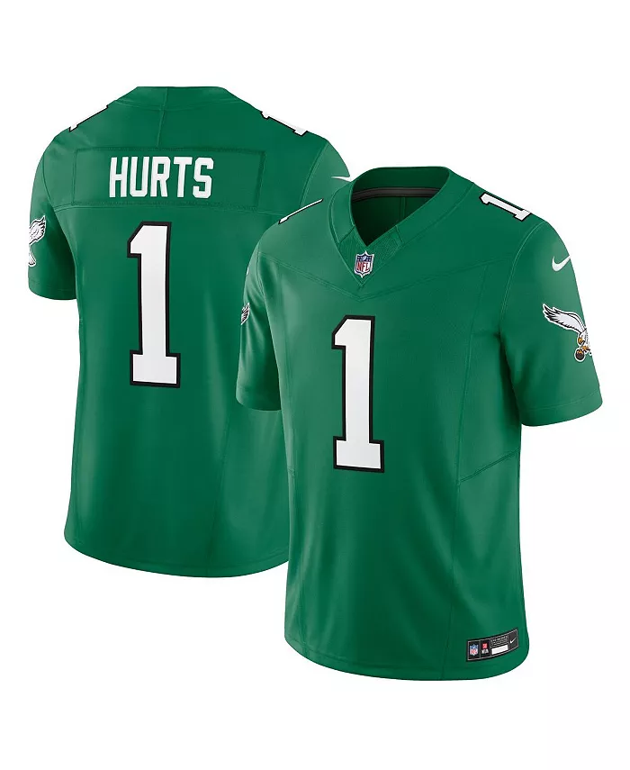 

Мужская лимитированная джерси Jalen Hurts Kelly Philadelphia Eagles Vapor F.U.S.E Nike, зеленый