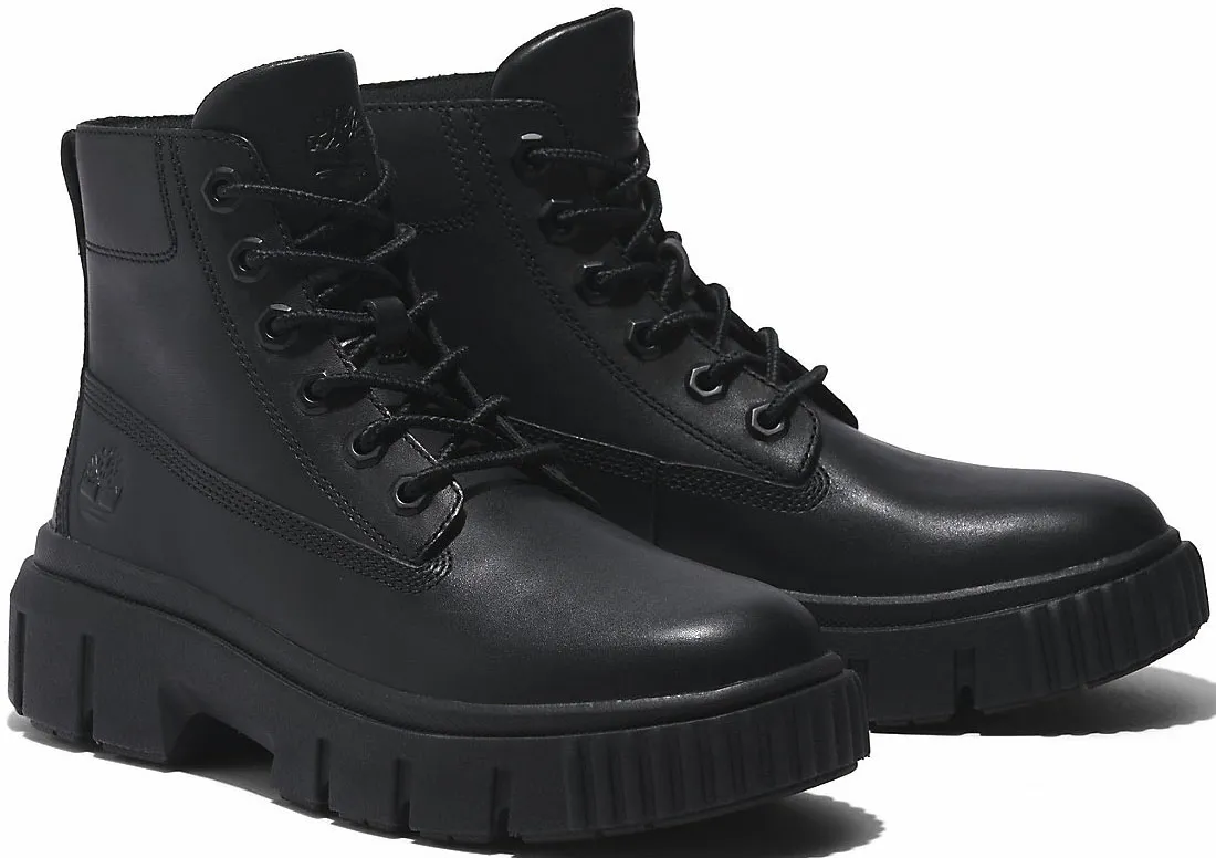 

Ботинки Timberland на шнуровке "Greyfield Leather Boot", черный