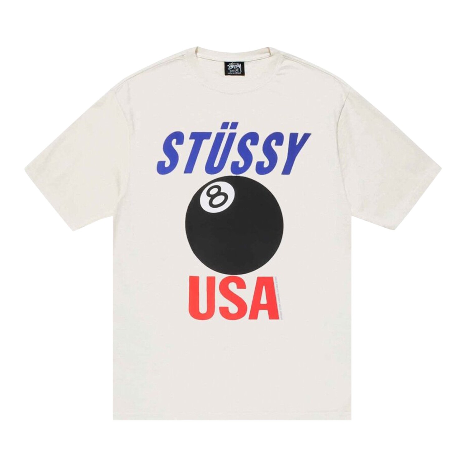 

Футболка Stussy USA, окрашенная пигментом, Натуральный