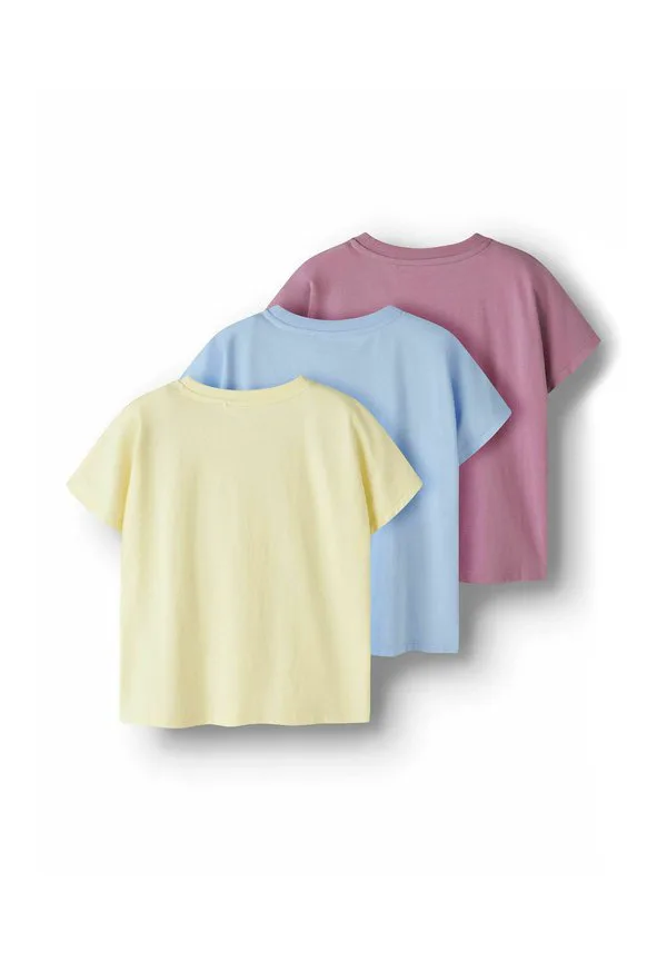 Укороченная футболка 3erpack с принтом kurzarm Two Soon, Pastel Yellow — фото 4