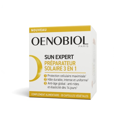 

Sun Expert 3-в-1 Solar Care Тройное действие Интенсивная защита клеток Oenobiol