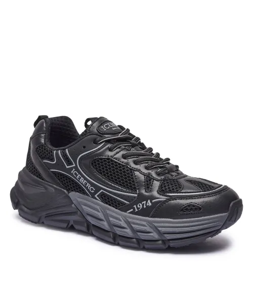 

Кожаные кроссовки Iceberg, черный