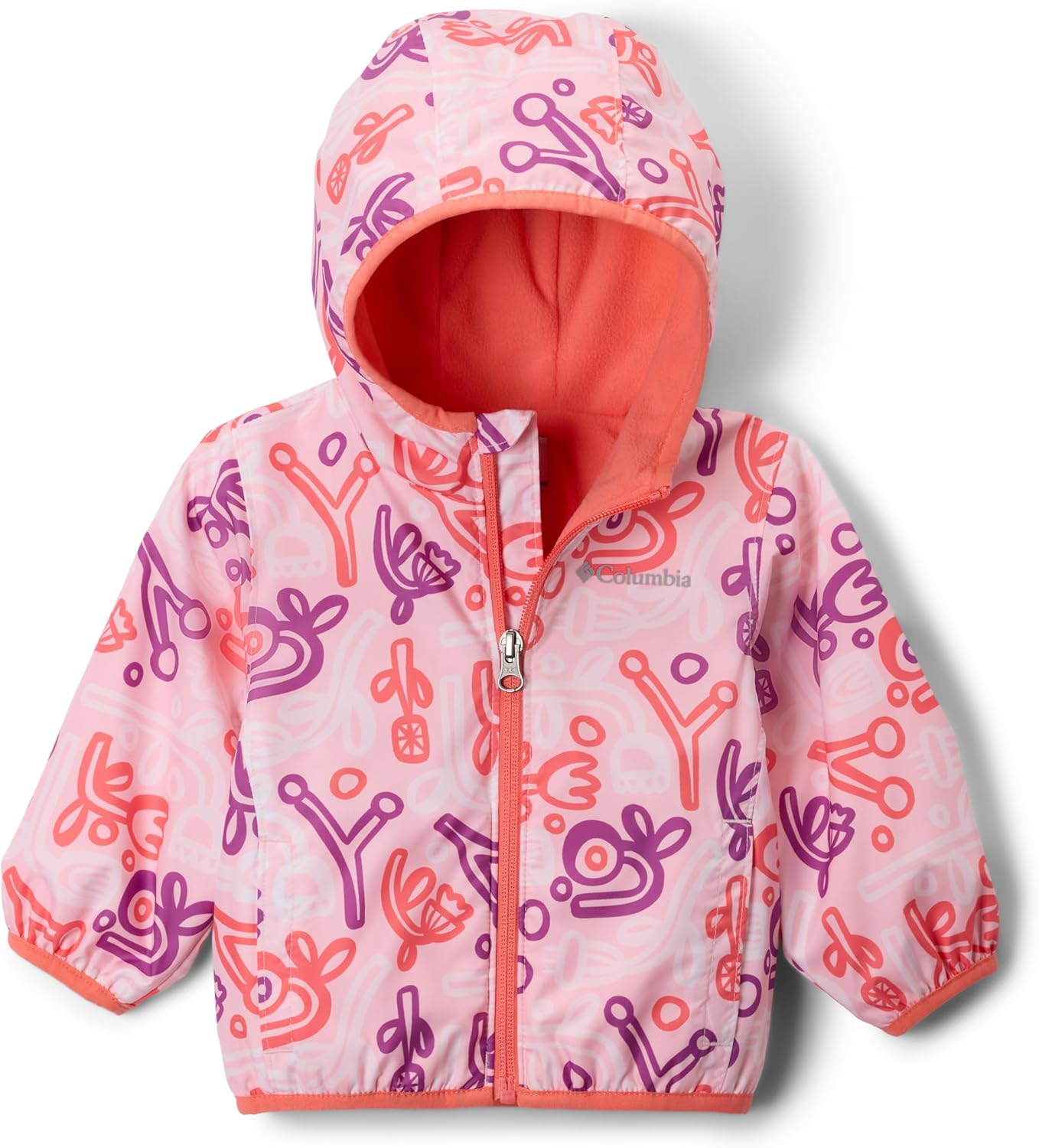 

Columbia детская ветровка Mini Pixel Grabber III, Satin Pink Marker Made