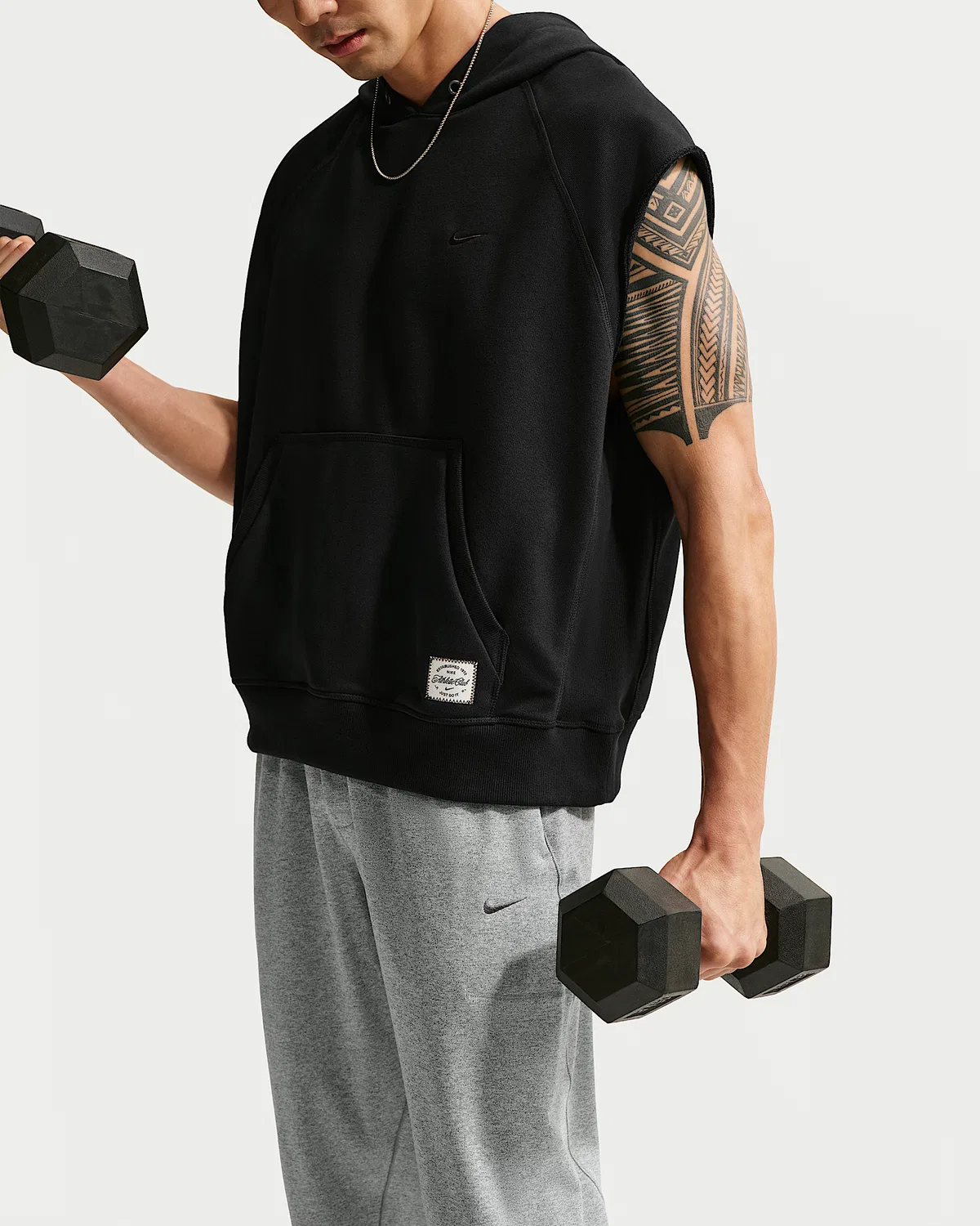 Мужские спортивные штаны Nike Primary NanoKnit Dri-FIT с защитой от УФ, Smoke Grey/Heather/Smoke Grey — фото 4