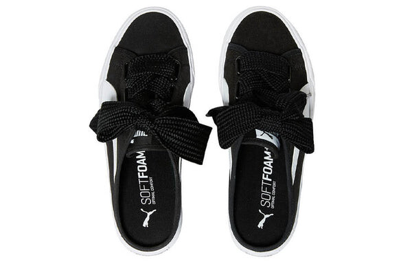 Кроссовки bari mule ribbon 'black white' Puma, черный — фото 3