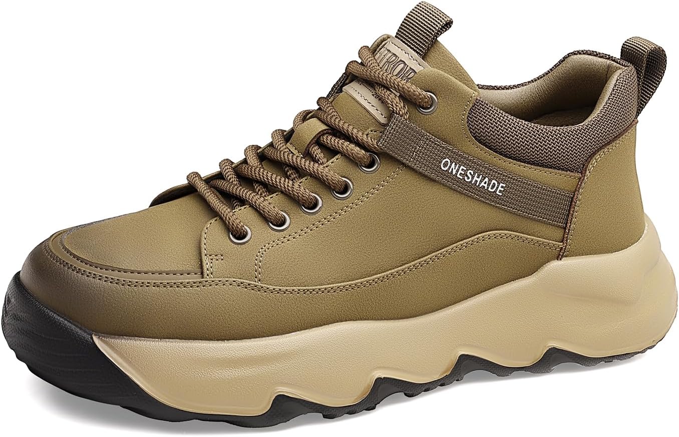 

Мужские легкие спортивные кроссовки с прочной резиной, модные и удобные Meixi Mobile, хаки