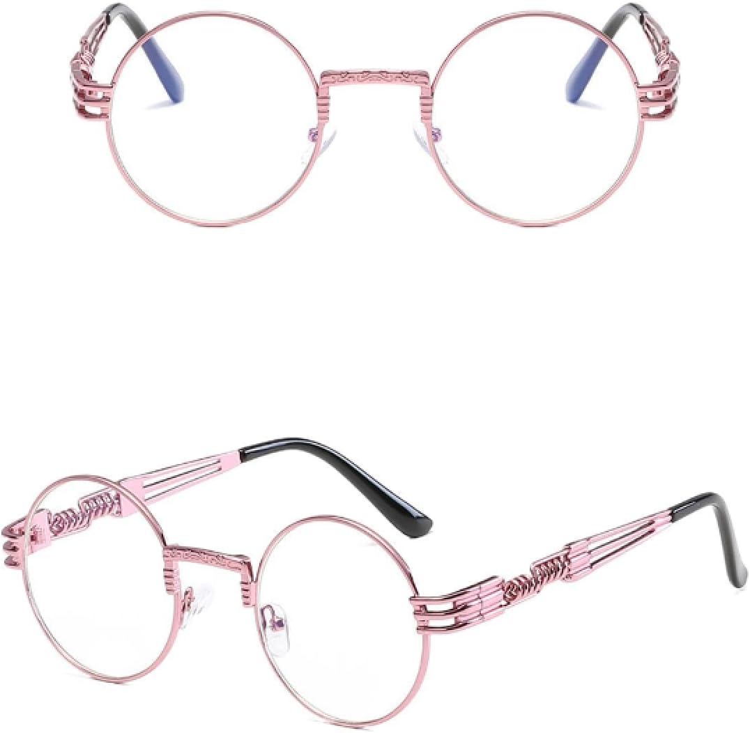 

Солнцезащитные очки с защитой от УФ-излучения UV400 | Круглые зеркальные линзы, металлический панк | Для женщин и мужчин, для занятий спортом на открытом воздухе и вождения DSVIGF, 12-pinkwhite