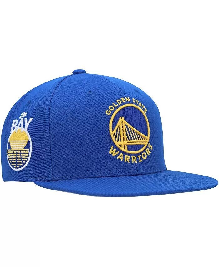 

Мужская кепка Royal Golden State Warriors Side Core 2.0 Snapback Mitchell & Ness, синий