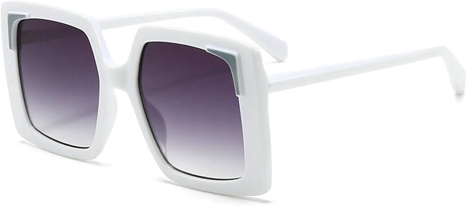 

Willochra Большие модные квадратные солнцезащитные очки «кошачий глаз» для женщин. Стильные ретро-солнцезащитные очки с защитой от УФ-излучения UV400, C3