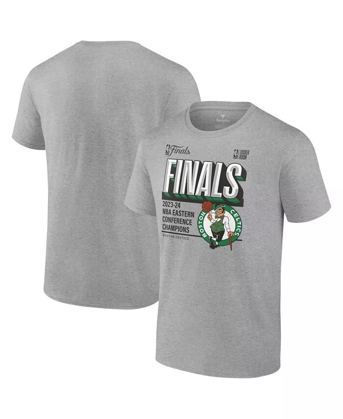 

Футболка мужская Steel Boston Celtics 2024 Eastern Conference Champions Locker Room Fanatics