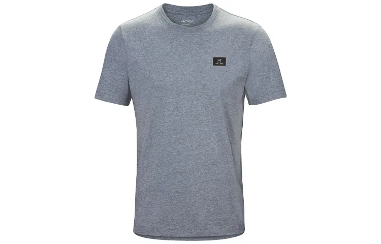 Футболка Emblem с круглым вырезом, прямая посадка Arcteryx, Masset Heather/Gray/Blue