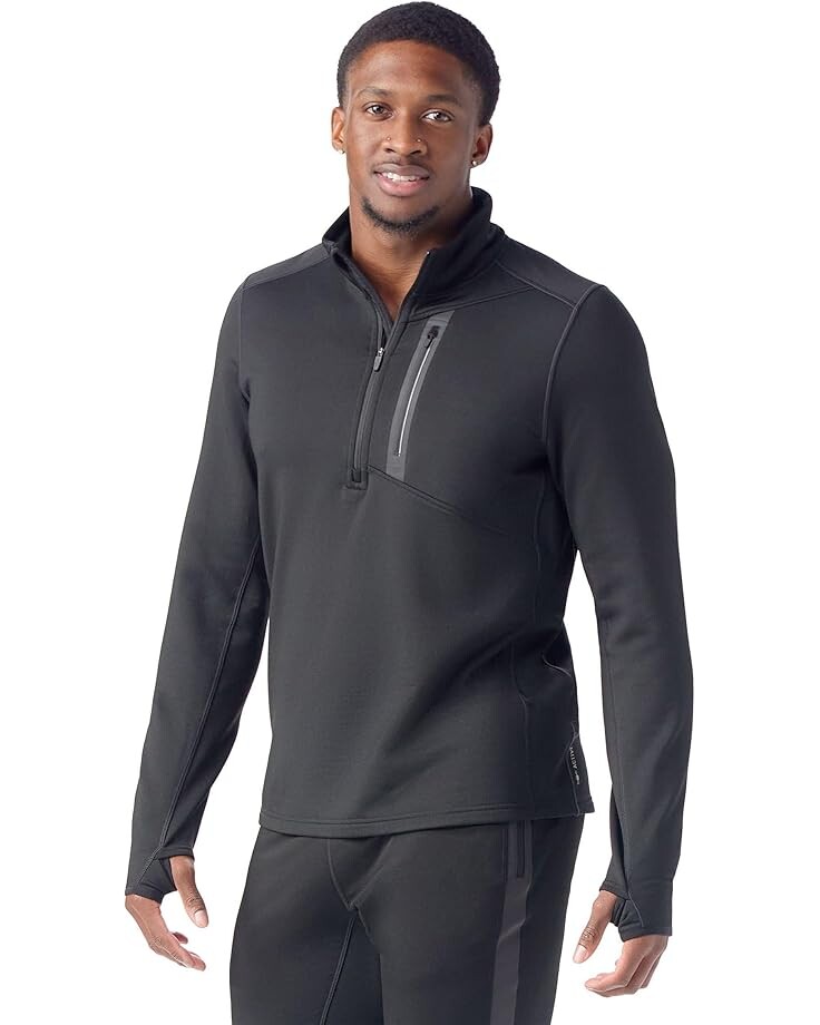 

Пуловер Smartwool Active Fleece 1/2 Zip, черный