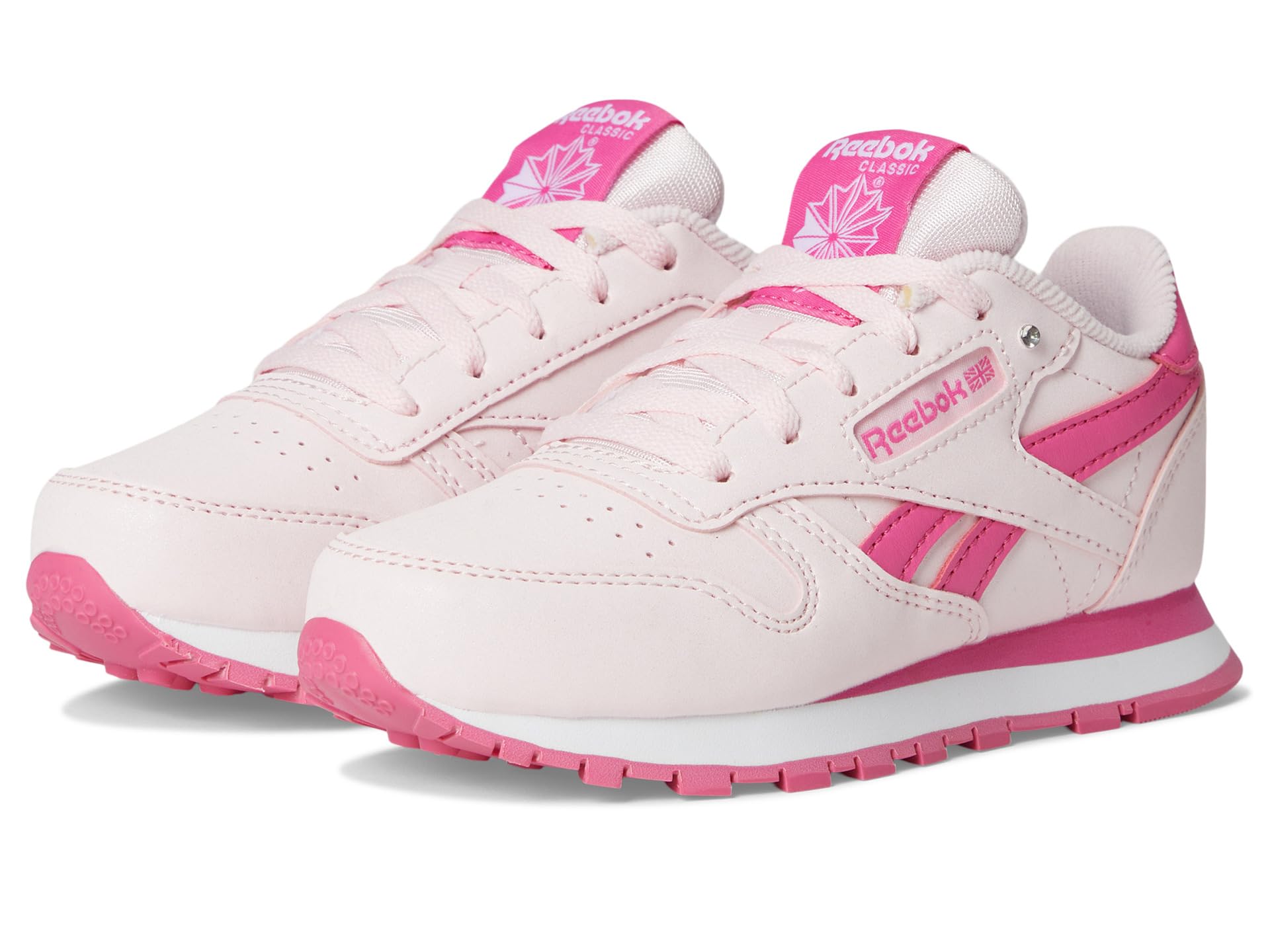 

Кроссовки Reebok Kids Classic Leather, Frosted Berry/True Pink/White