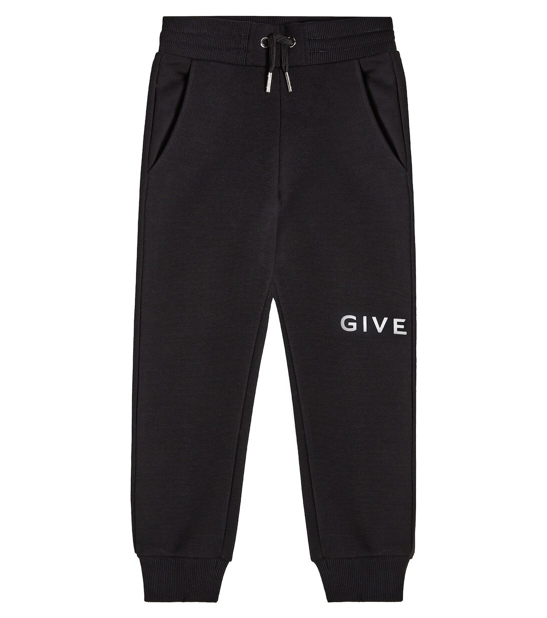 

Спортивные брюки из смесового хлопка с логотипом Givenchy Kids, черный
