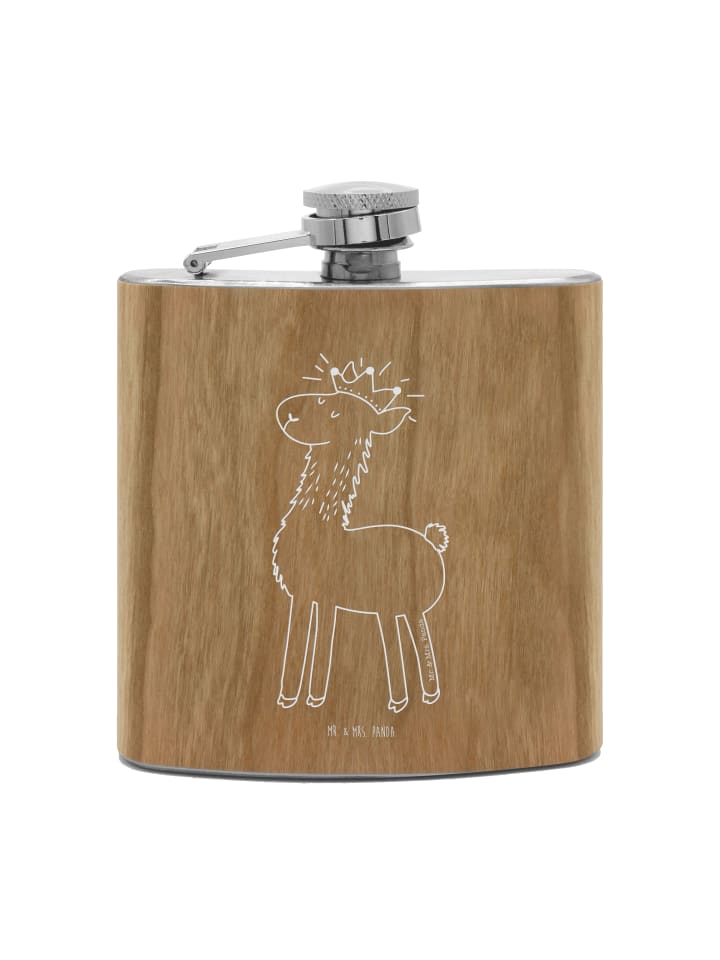 

Mr. & Mrs. Panda Фляга Flachmann Hund Glück ohne Spruch in Braun