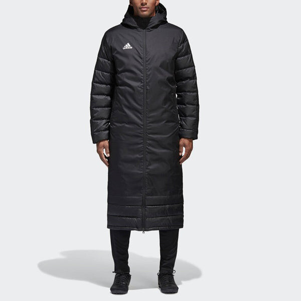 Пуховик adidas Soccer/Football Training Sports protection against cold Stay Warm hooded Down Jacket Black, черный — фото 3