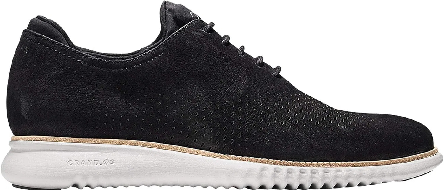 Туфли Cole Haan Men's 2nd Zerogrand Laser Wing Oxford, Black Nubuck Grey — фото 2