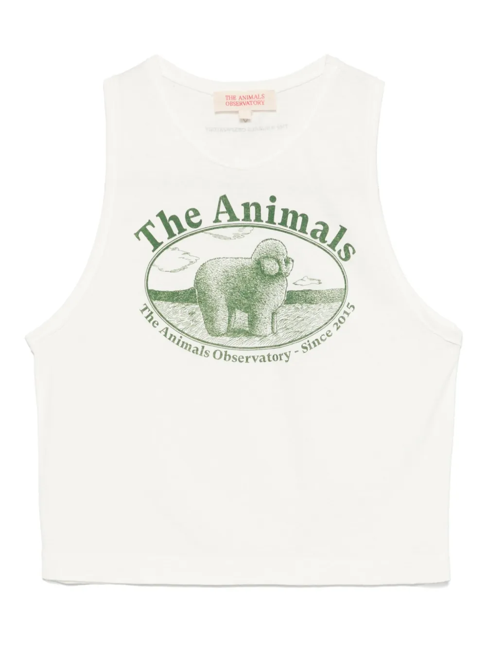 

Топ с логотипом The Animals Observatory, белый