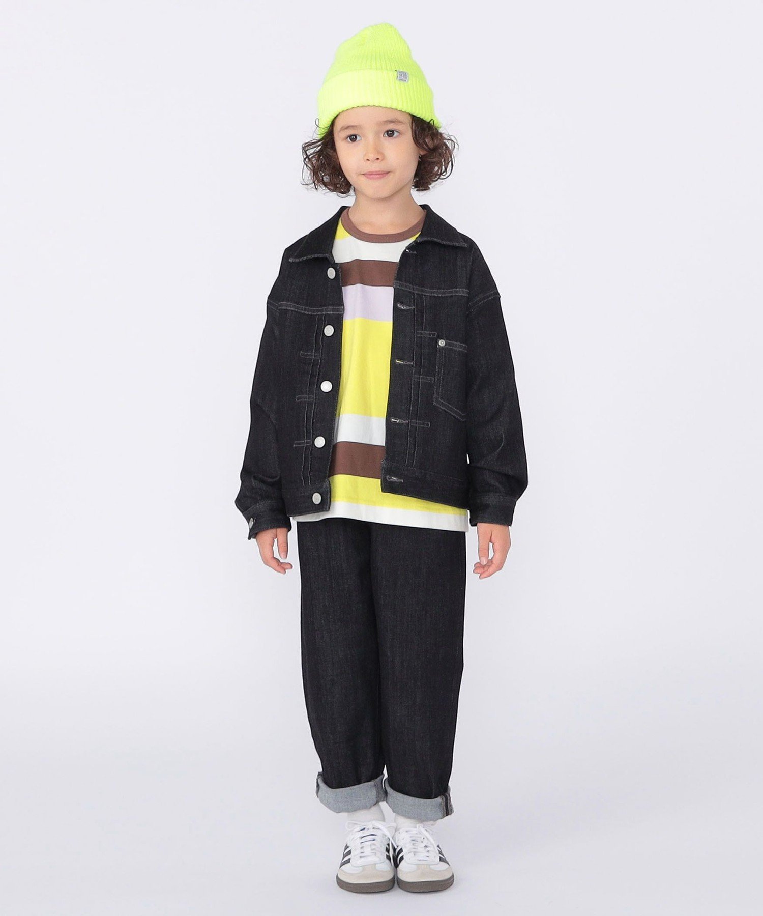 Детские брюки SHIPS: 100-130 см / Джинсовые брюки в винтажном стиле SHIPS KIDS, Black — фото 4