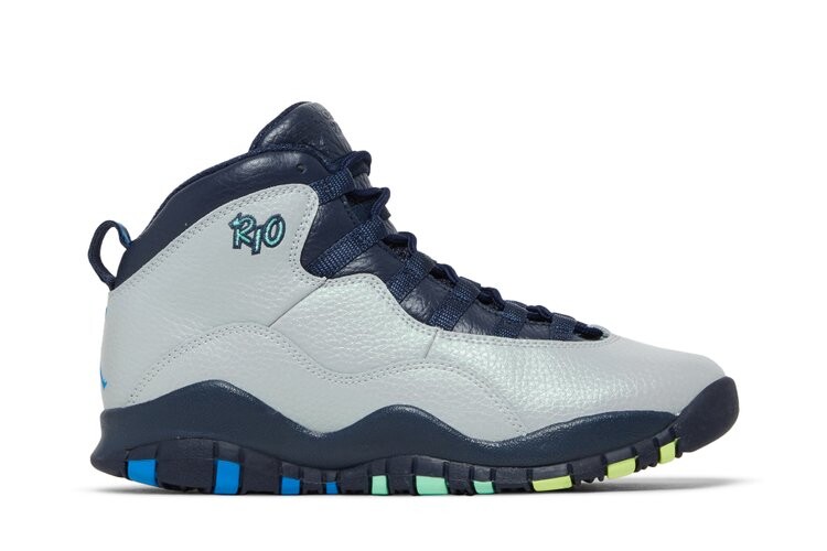 

Кроссовки Air Jordan 10 Retro BG 'Rio', серый