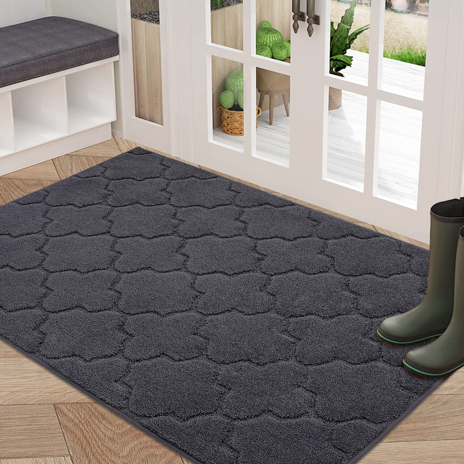 

Коврик для дома COSY HOMEER 32 x 48 дюймов, темно-серый
