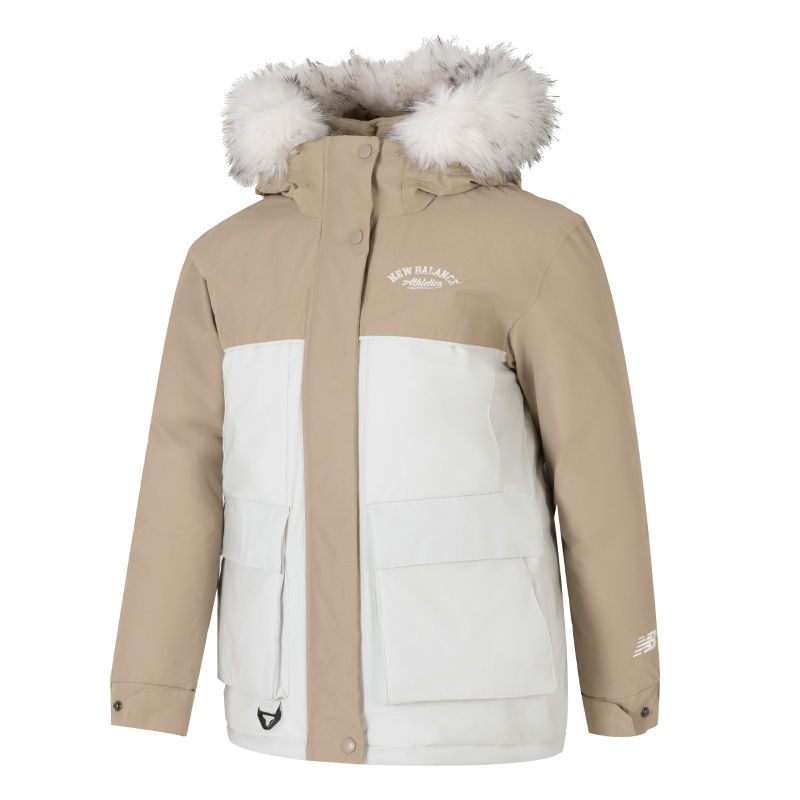 

New Balance Спортивная куртка пуховик женская хаки, Khaki
