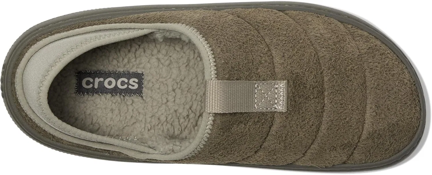 Туфли Crocs Classic Puff Moc, Galactic Grey Suede — фото 2