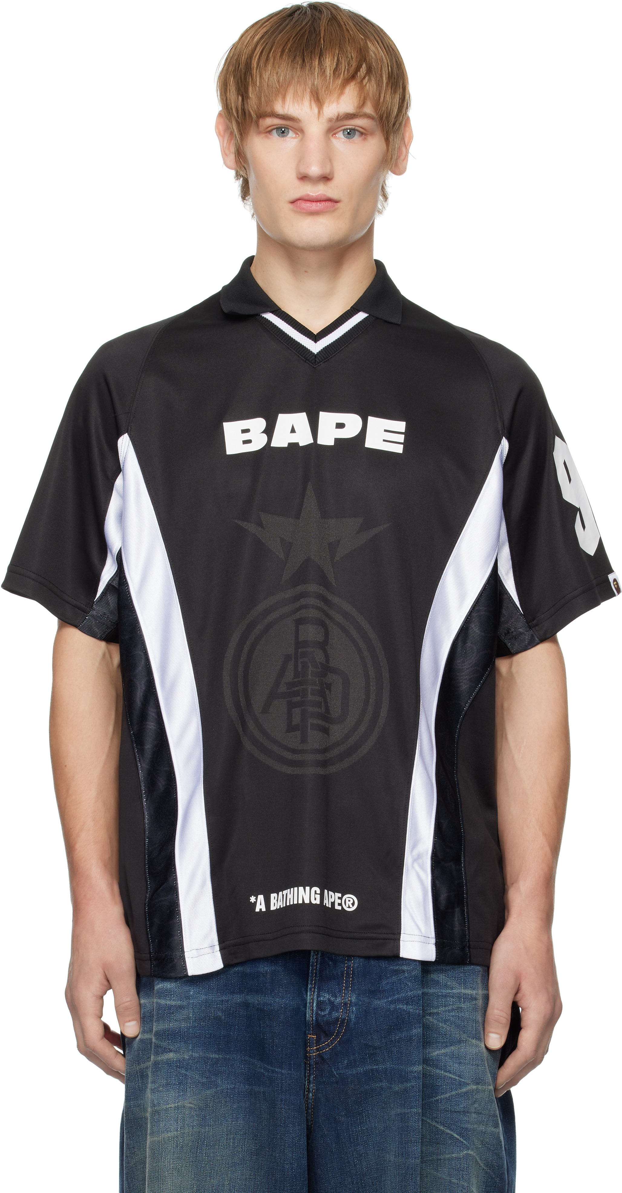 

Футболка футбольная с логотипом Multi BAPE, черный