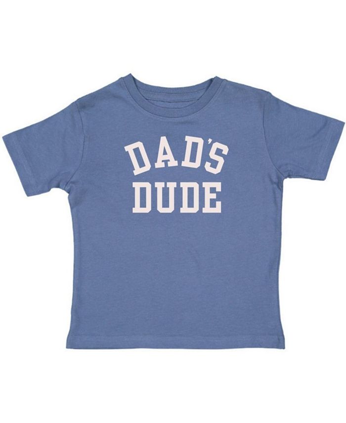 

Футболка с коротким рукавом "Dad's Dude" для мальчиков - малыши, маленькие дети Sweet Wink, синий