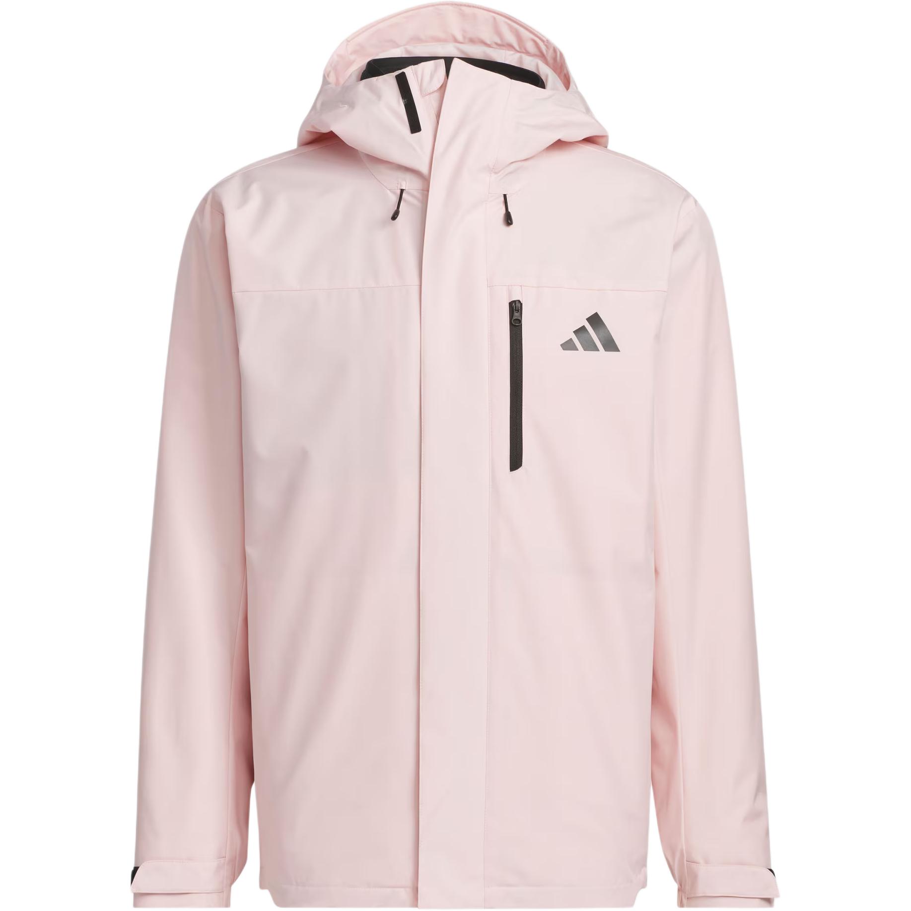 Трехслойная флисовая куртка Jackets & Coats Женская Песочный Коричневый Розовый Adidas — фото 2