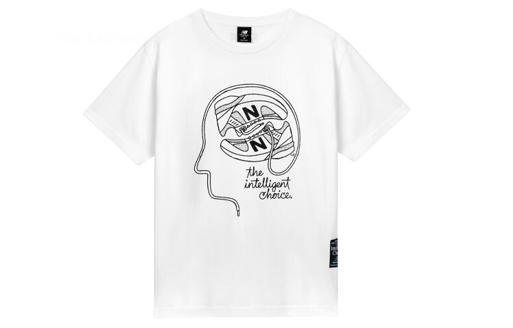

Футболка унисекс белая New Balance, белый