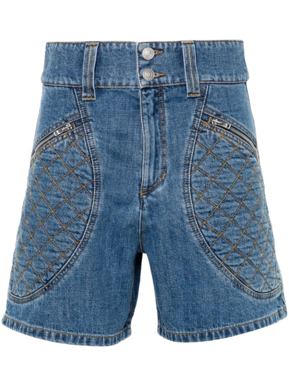 

ISABEL MARANT джинсовые шорты с высокой посадкой Candice, синий