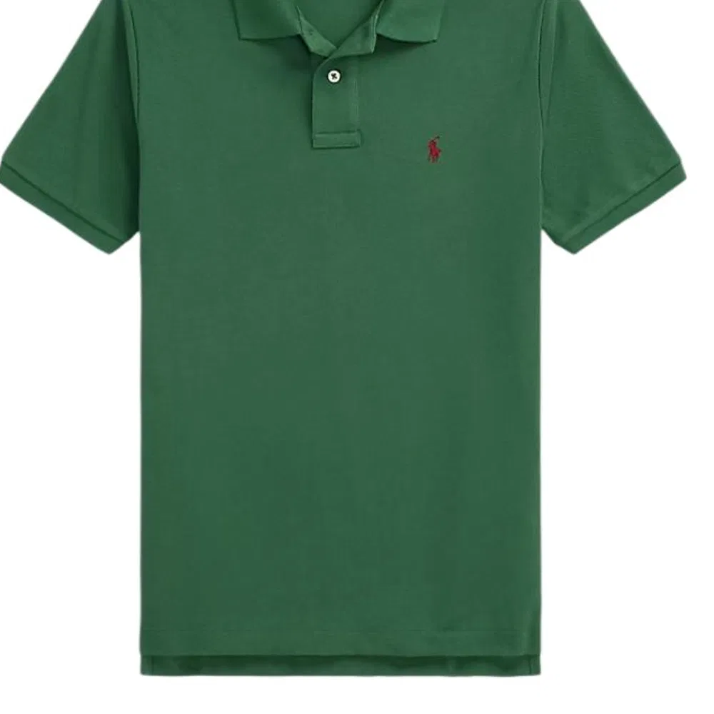 Поло для детей Polo Ralph Lauren Classic Version зеленое — фото 4