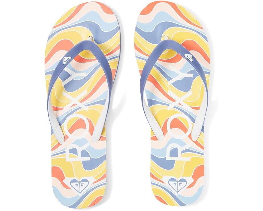 

Сандалии Roxy Tahiti VII, цвет Shady Blue/Orange