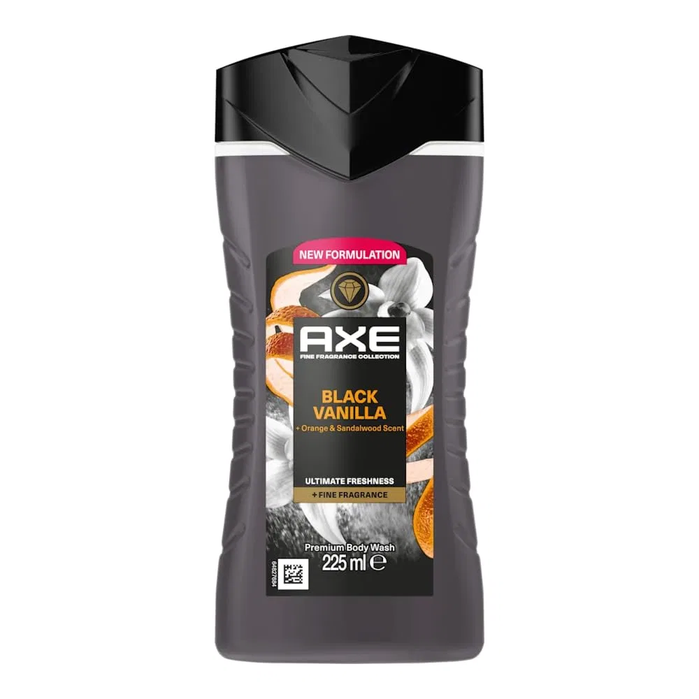 Гель для душа Axe Black Vanilla + Orange & Sandalwood, 225 мл, 6 шт. Axe