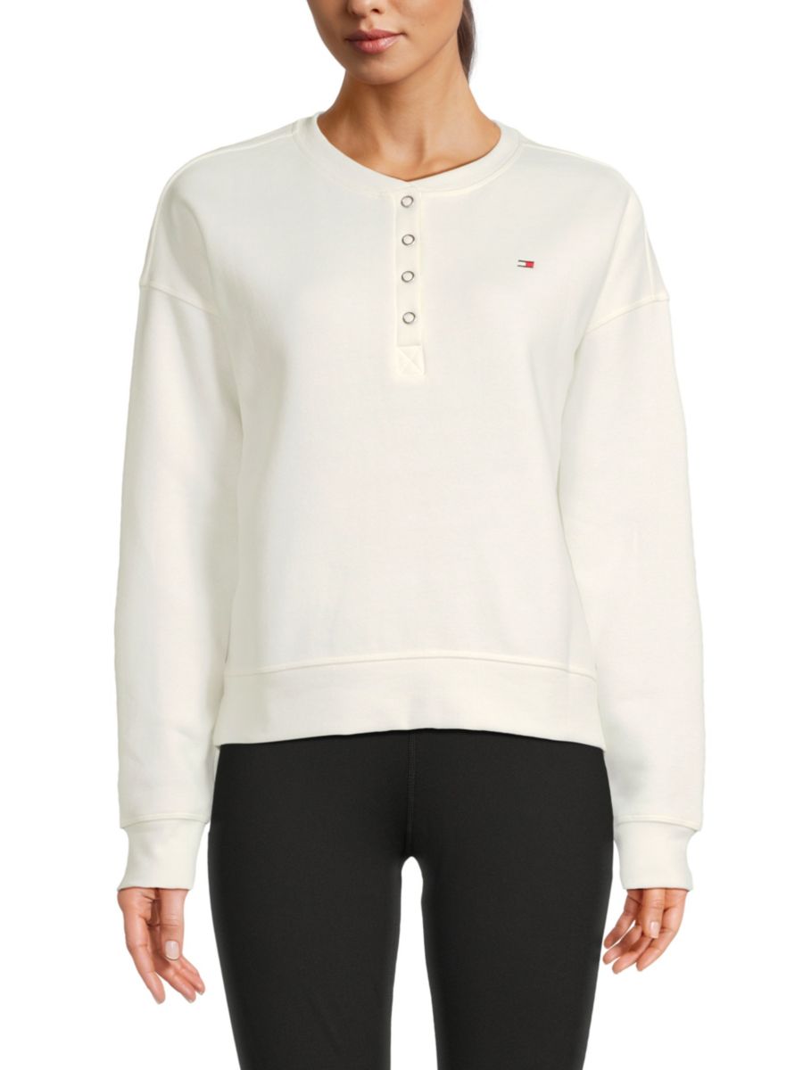 

Толстовка с рукавами реглан из хлопковой смеси Tommy Hilfiger, цвет Eggshell