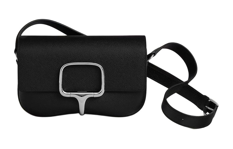 

HERMES Сумка кросс-боди Della Cavalleria Epsom Calfskin, женская наплечная сумка 89 Noir Black
