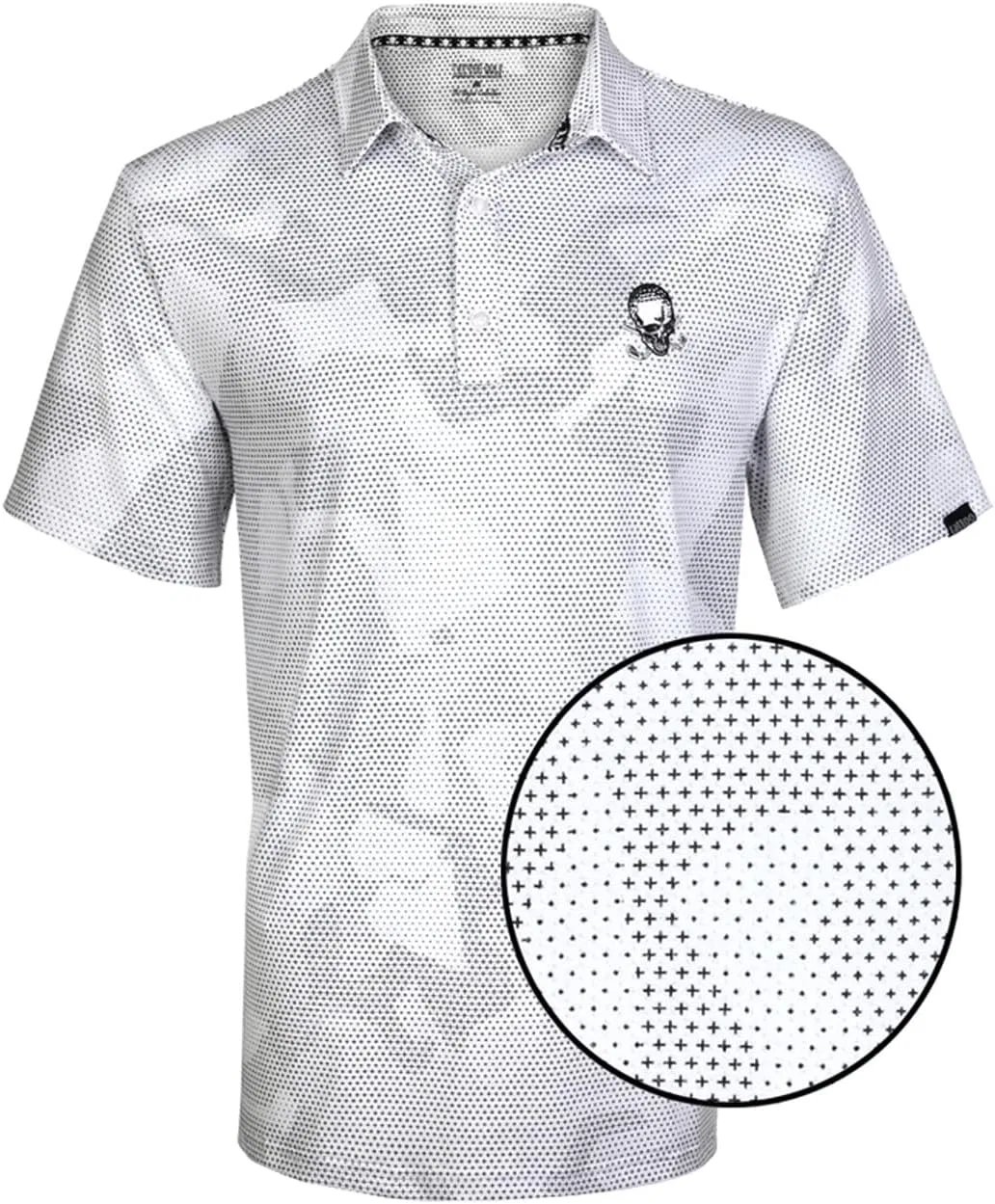 Мужская футболка для гольфа Generic Tattoo Golf Rogue Performance Cool-Stretch, белая