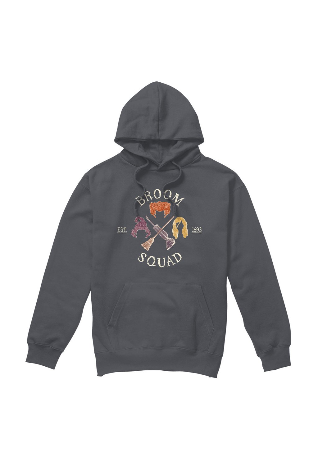 

Толстовка с капюшоном HOCUS POCUS SANDERSON SISTERS BROOM SQUAD Disney, антрацит